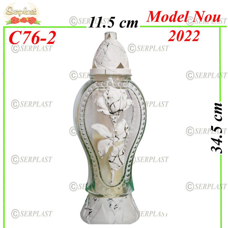 C76-2-Candela cu trandafir-8buc.set-11.5lei-Candele-Serplast