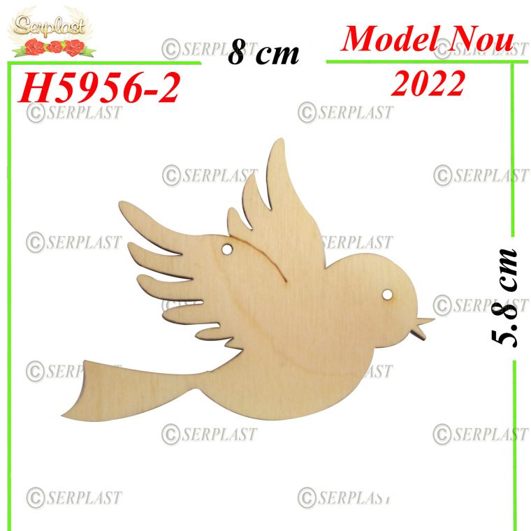 Decor Lemn Pasare-H5956-2- 2 lei-Decor din Lemn