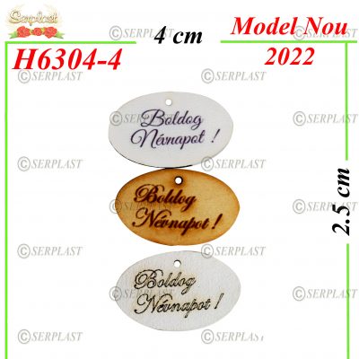 Decor Lemn cu text-H6304-4- 1leu-Decor din Lemn