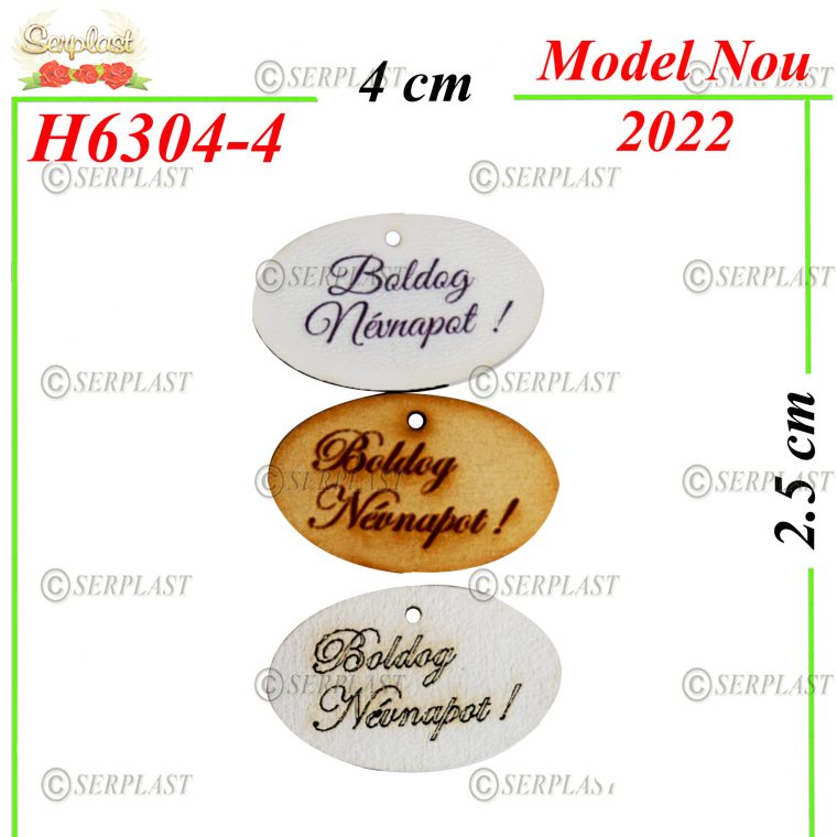 Decor Lemn cu text-H6304-4- 1leu-Decor din Lemn