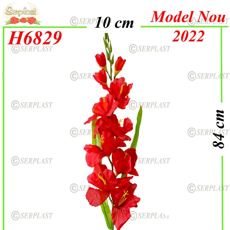 H6829-Gladiola-7lei- Buchete de Flori Artificiale-Serplast