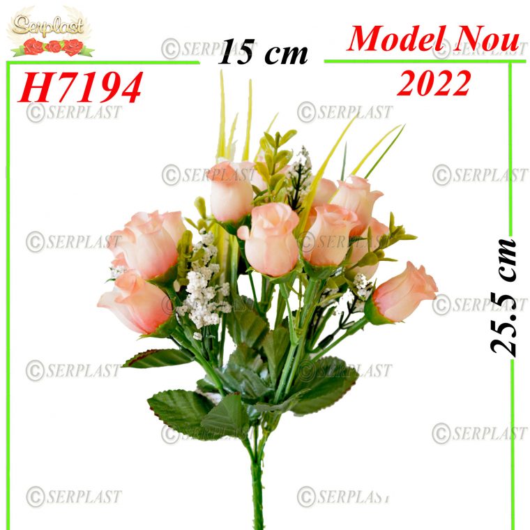 H7194-Buchet trandafir boboci-12lei- Buchete de Flori Artificiale-Serplast