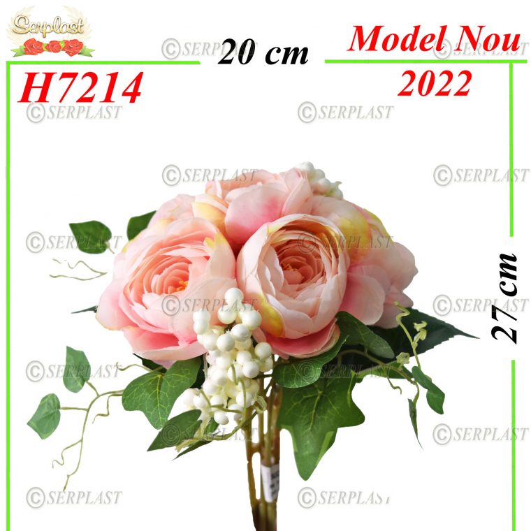 H7214-Buchet Bujori-30 lei- Buchete de Flori Artificiale-Serplast