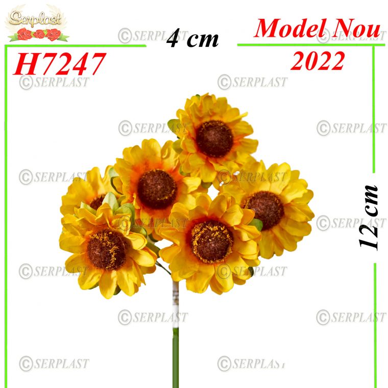 H7247-Floarea soarelui din hartie-7.5lei- Buchete de Flori Artificiale-Serplast