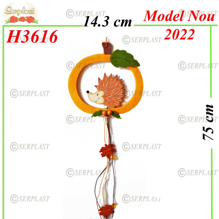 H3616-Ghirlanda arici-6.5lei-Articole de toamna-Serplast magazin