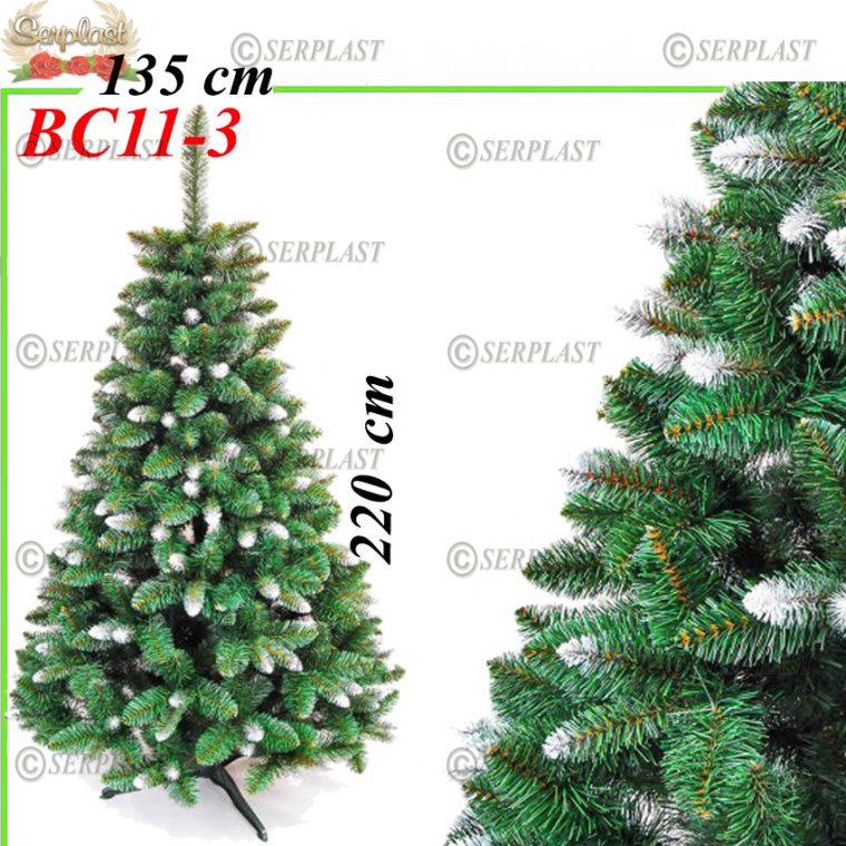 Brad artificial de crăciun super ofertă alb 2.2m Viena White Exclusive BC11-3-Brad artificial de Crăciun-Serplast