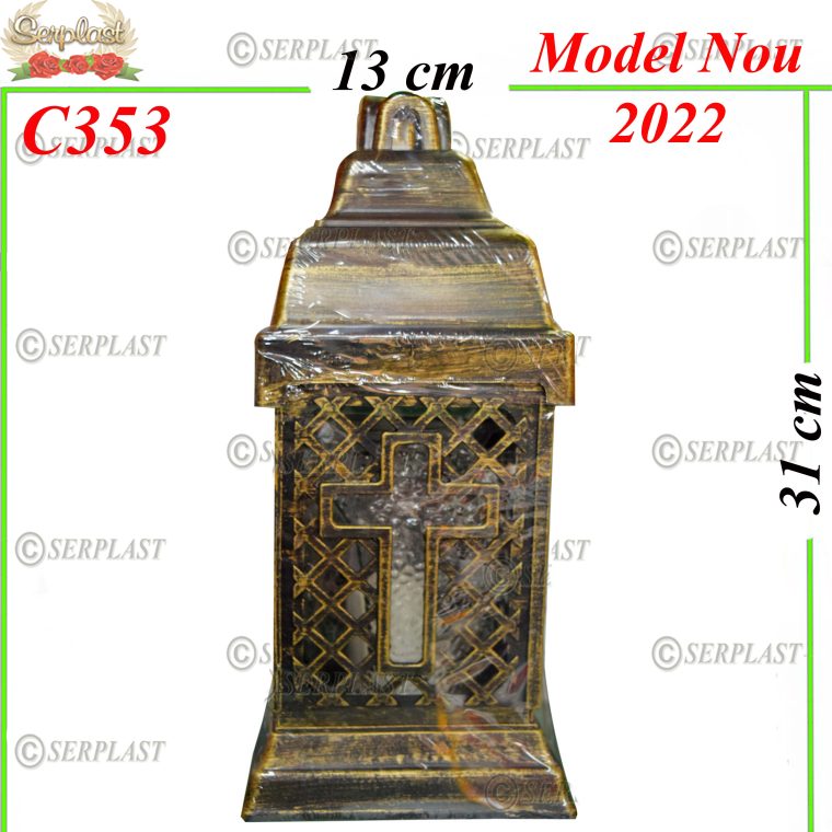 Candelă cu cruce 18 lei (set de 6 buc) 31cm C353