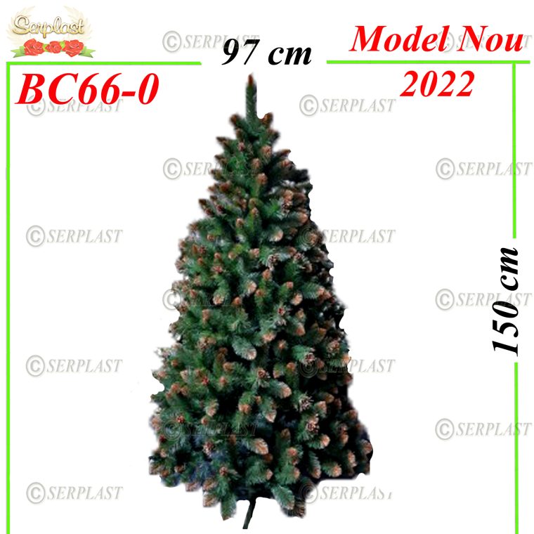 Brad Artificial Gold - 150 cm -BC66-0-Brad artificial de Crăciun-Serplast