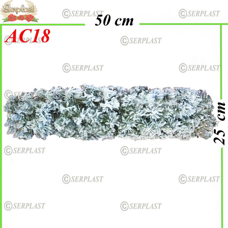 Ghirlandă din Brad Artificial cu Zăpadă 50cm, AC18 -w