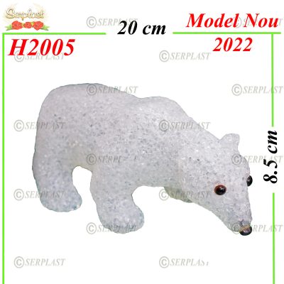 H2005-Decor Urs cu led - 35 lei-Articole de Craciun Magazin-Serplast