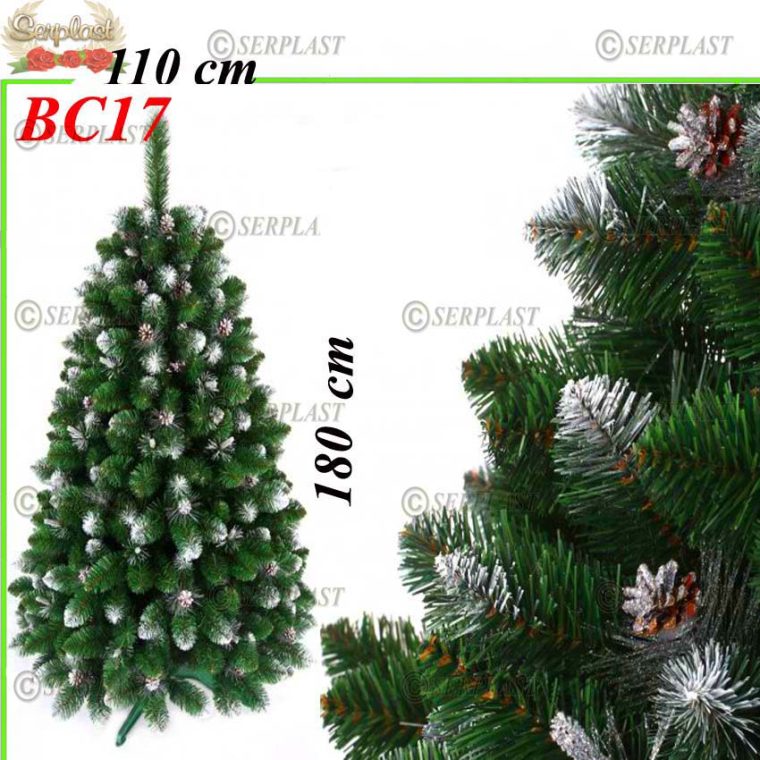 brad-craciun-alb-rotund-1.8m-29-Brad Artificial de Craciun - Serplast