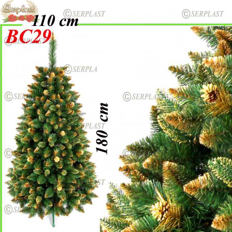 brad-craciun-auriu-ascutit-1.8m-13-Brad artificial de Crăciun-Serplast
