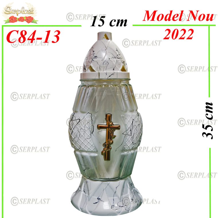 C84-13-Candela cu Cruce-Mare-5buc.set-21lei-Candela-Serplast
