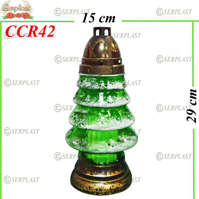 Candelă de Crăciun cu Brad 12.5 Lei (set de 6 buc) 29cm, CCR42 -w