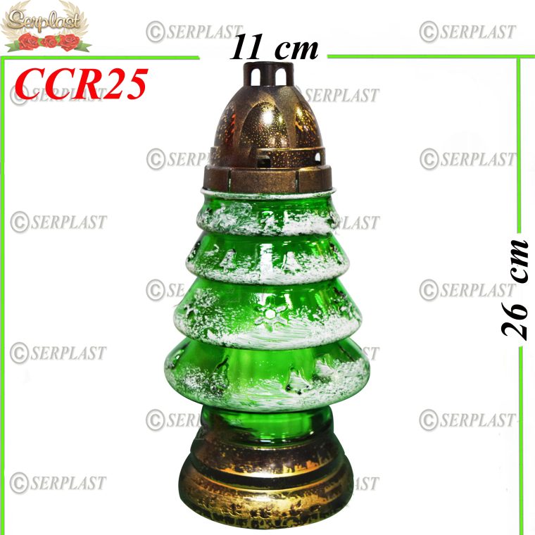 Candelă de Crăciun cu Brad 9.6 Lei (set de 6 buc), 26cm, CCR25 -w