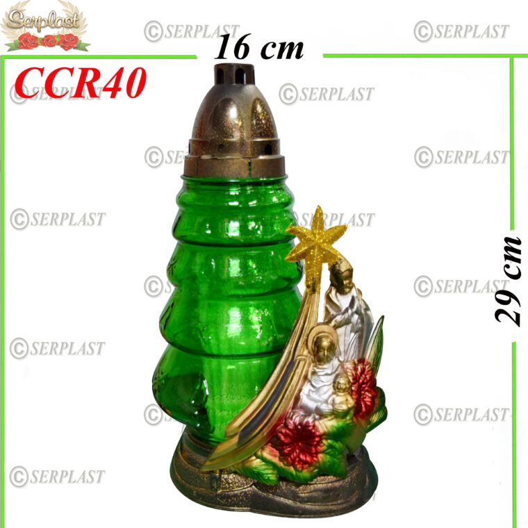 Candelă de Crăciun cu Isus 12.5 Lei (set de 5 buc) 29cm, CCR40 -w
