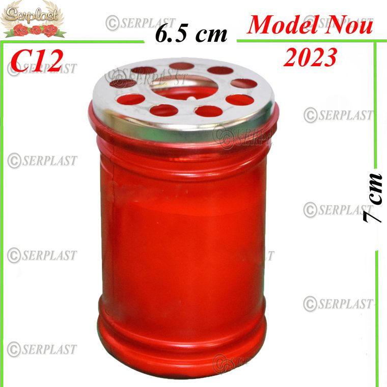 Candelă plastic cu capac 2.7 Lei (set de 20 buc) 7cm C12