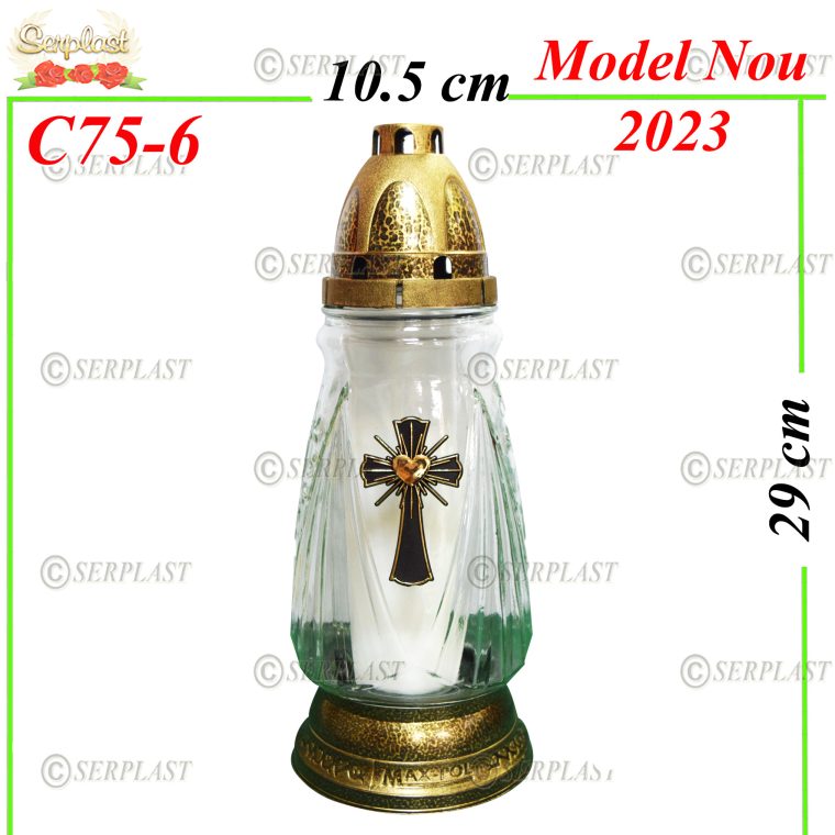C75-6-Candela cu cruce - 8buc.set-14.3lei-Candela -Serplast
