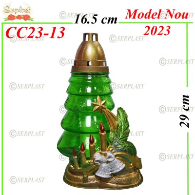 CC23-13-Candela cu Lumanari-5buc.set-13.4lei-Candelă de Crăciun-Serplast
