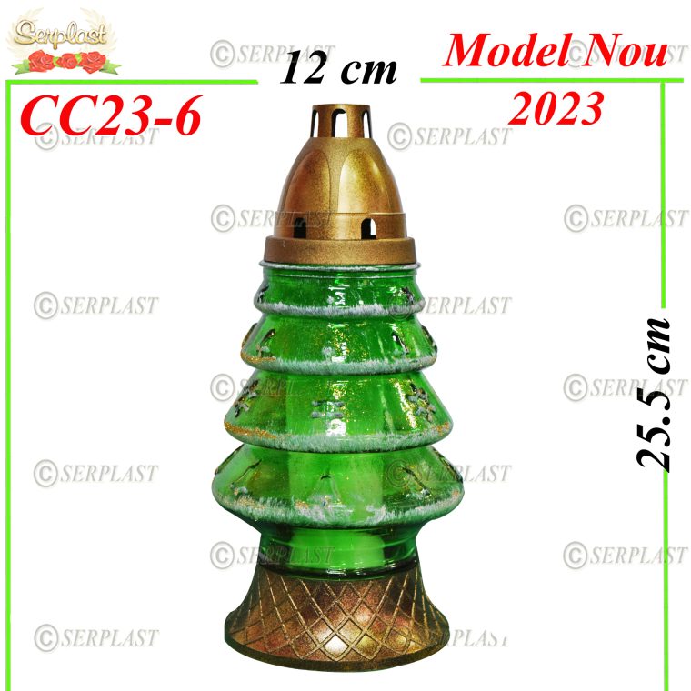 CC23-6-Candela cu Brad-6buc.set-9.8lei-Candelă de Crăciun-Serplast