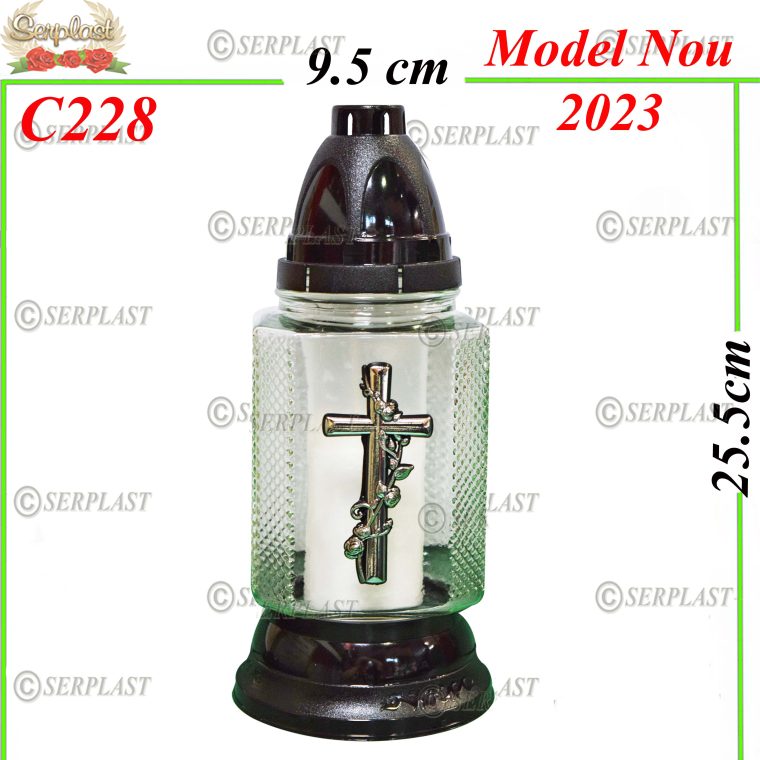 Candelă cu Cruce 11.5 Lei (set de 8 buc) 25.5cm C228