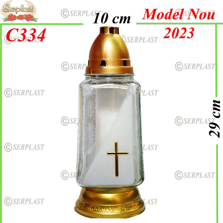 Candelă cu cruce 17 Lei (set de 6 buc) 29cm C334
