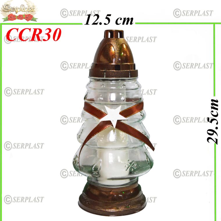 Candelă de Crăciun cu Brad 11.5 Lei (set de 6 buc) 29.5cm, CCR30 -w