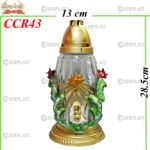 Candelă de Crăciun cu Isus 12.5 Lei (set de 6 buc) 28.5cm, CCR43 -w