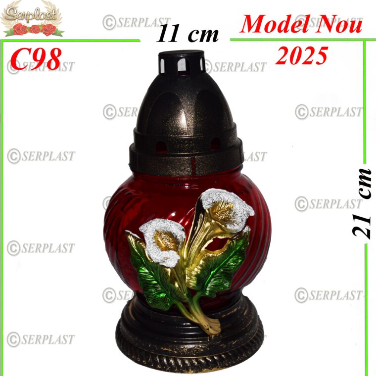Candelă cu cală 6.8 Lei (set de 8 buc), 20cm, C98 -w
