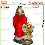 Candelă cu îngeraș 12.5 Lei (set de 5 buc) 28cm C244 -2