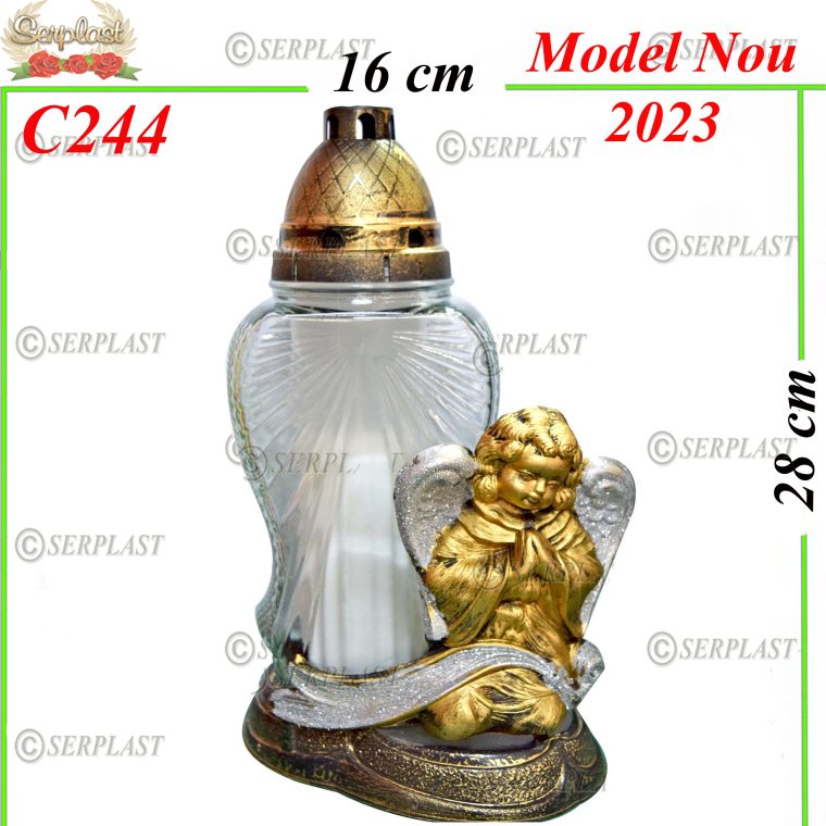 Candelă cu îngeraș 12.5 Lei (set de 5 buc) 28cm C244