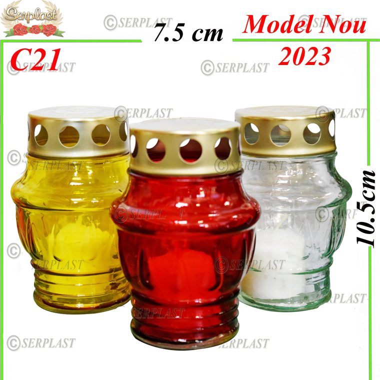 Candelă mică simplă cu capac 2.99 Lei (set de 10 buc) 10.5cm C21