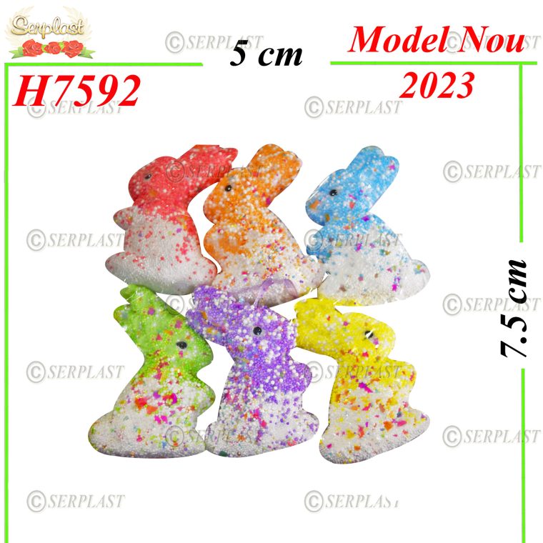 H7592-Iepuras la set-6buc.set-14.5lei-Articole de Pasti Magazin-Serplast