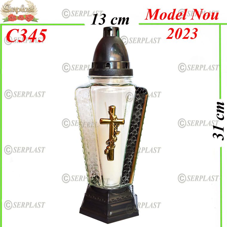 Candelă cu Cruce 17.5 lei (set de 6 buc) 31cm C345