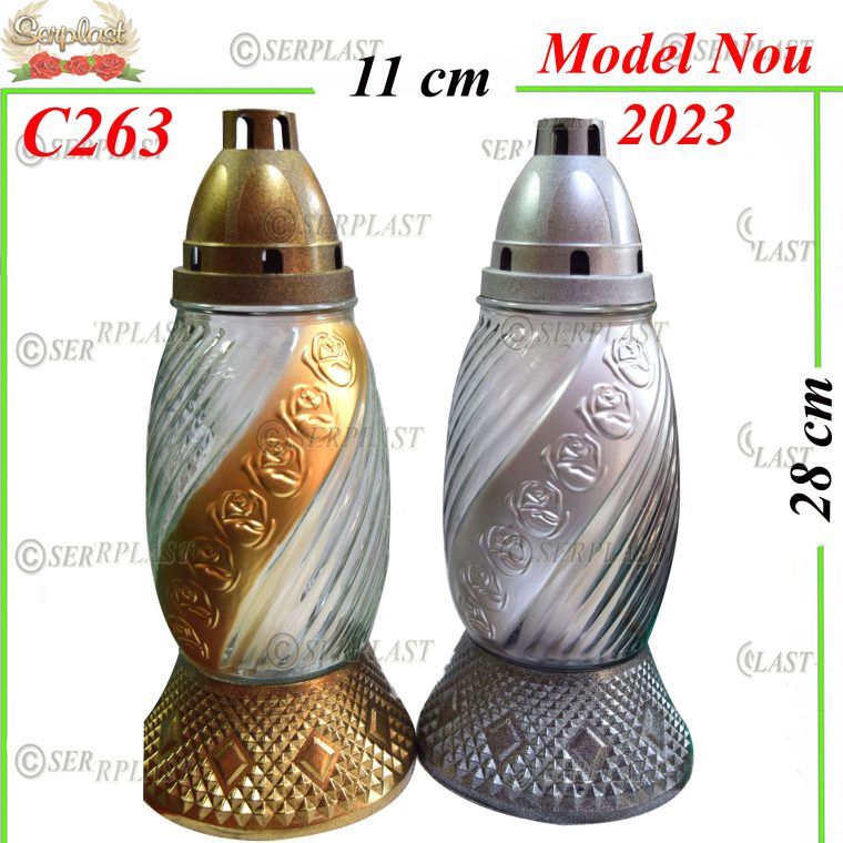 Candelă cu Trandafir 13.2 lei (set de 6 buc) 28cm C263