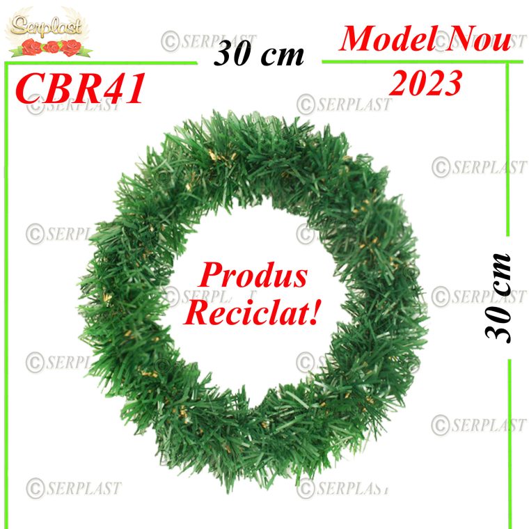 Coroană Funerară artificială din Brad cerc impletit cu mijloc gol Tip III (set de 5 buc) Eco Reciclat-Coroane din Brad Artificial-Serplast