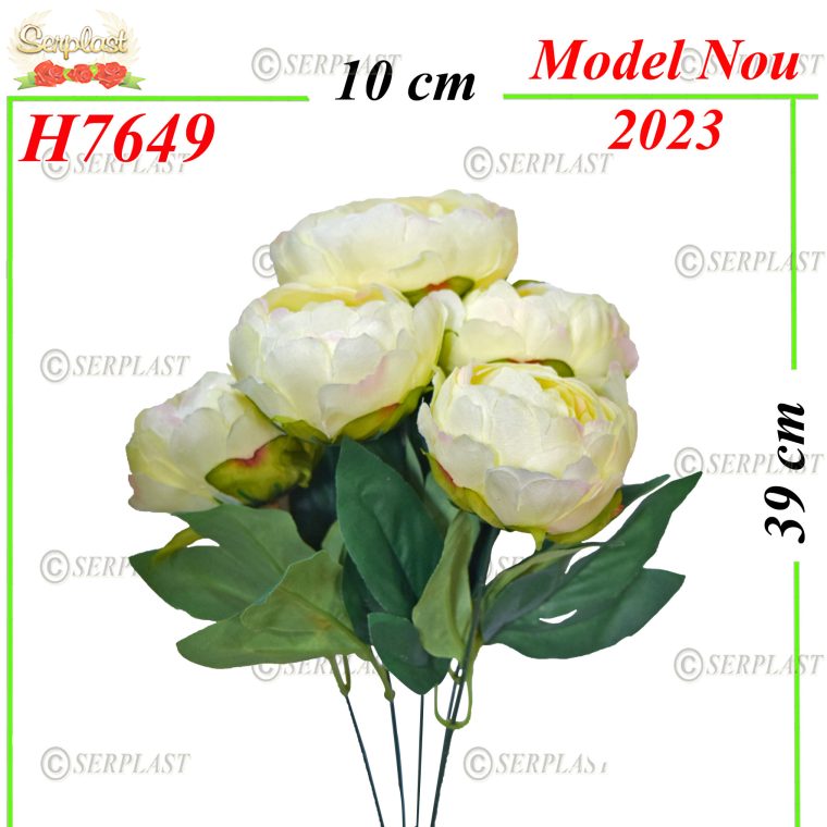 H7649-Buchet Bujor-Buchete de Flori Artificiale-Serplast