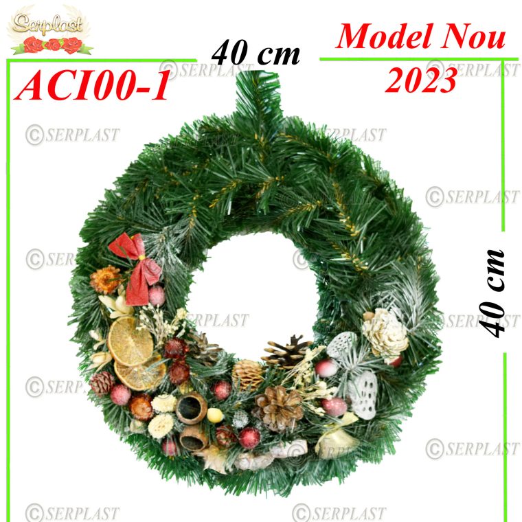 Decor pentru Ușă Advent Împodobit Ø40 - ACI00-1-Art. Crăciun împodobit-Serplast