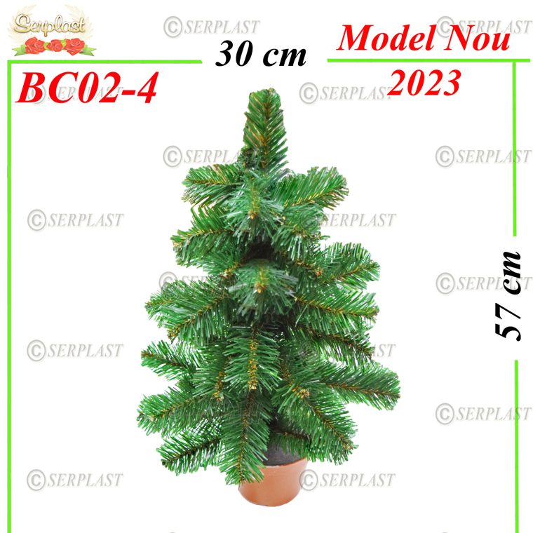 Brad Artificial în Ghiveci - BC02-4-Brad artificial de Crăciun-Serplast