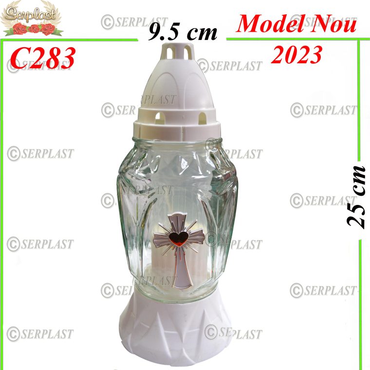 Candelă cu Cruce 14 lei (set de 8 buc) 25cm C283
