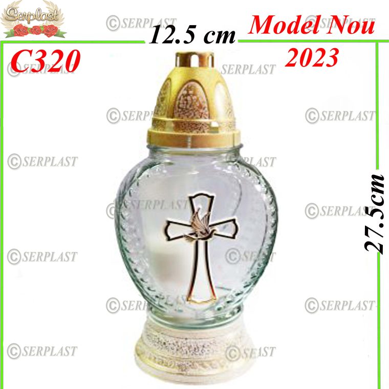 Candelă cu Cruce 15.80 lei (set de 6 buc) 27.5cm C320
