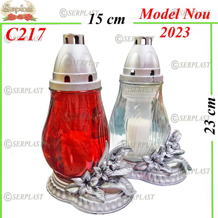Candelă cu Flori 11 lei (set de 6 buc) 23cm C217