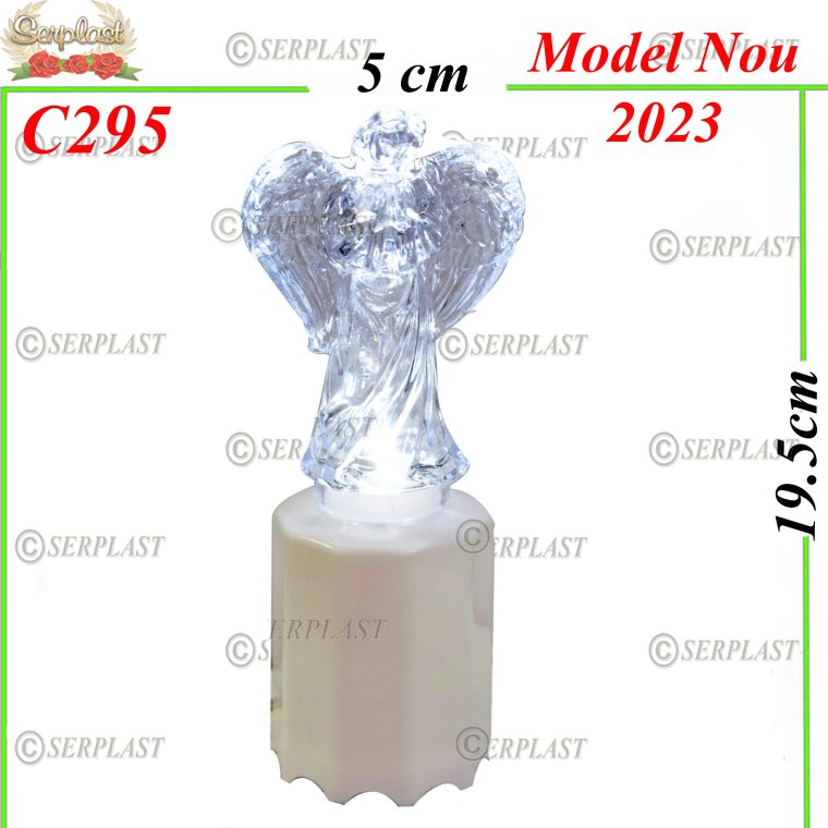 Candelă cu Led și Îngeraș 14.5 Lei,19.5cm C295