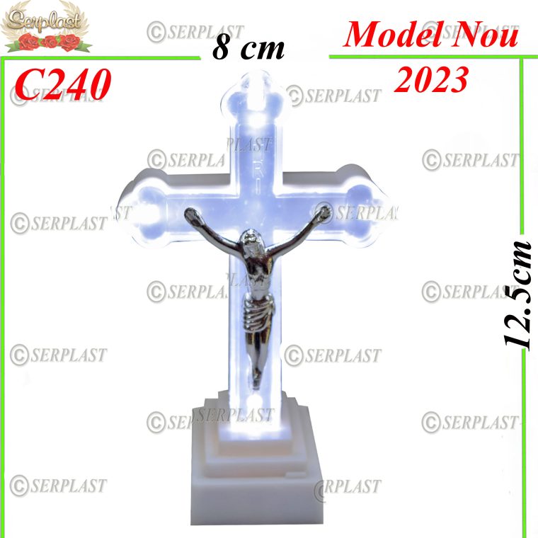 Candelă cu Led și Isus 12.5 Lei,12.5cm C240