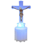 Candelă cu Led și Isus 14.5 Lei,19.5cm C294