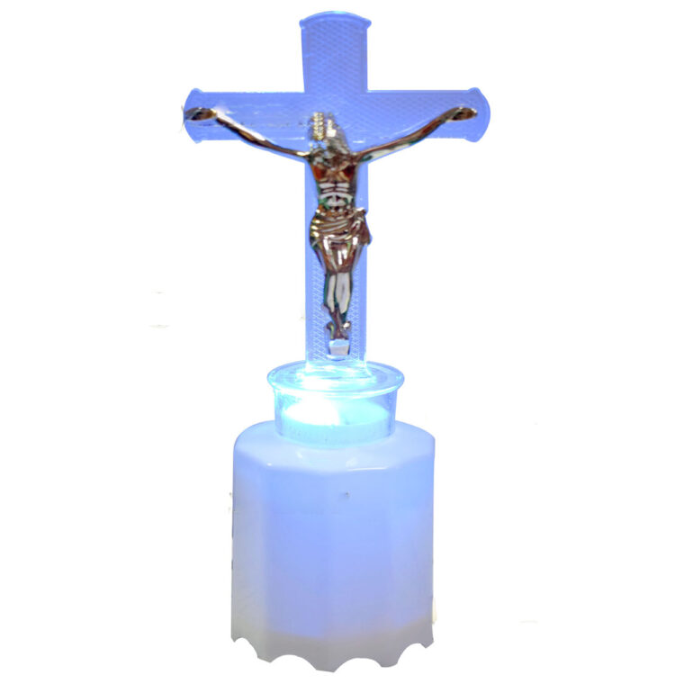 Candelă cu Led și Isus 14.5 Lei,19.5cm C294