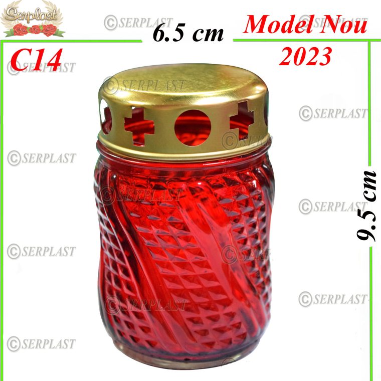 Candelă mică cu capac 2.8 lei (set de 28 buc) 9.5cm C14