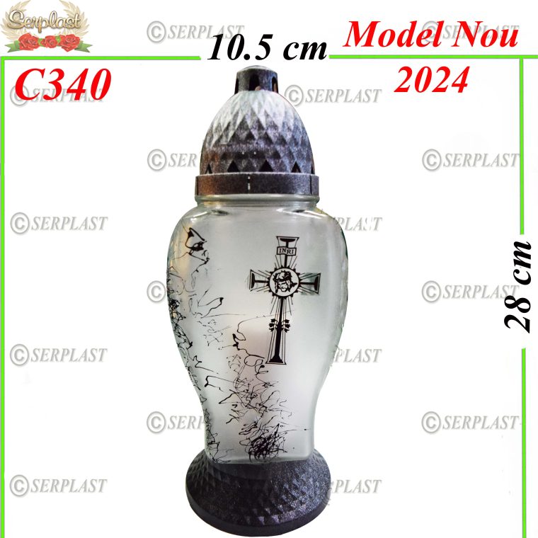 Candelă cu Cruce 17 Lei (set de 6 buc) 28cm C340