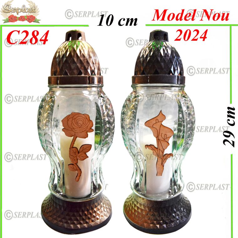 Candelă cu Trandafir și Cală 14 Lei (set de 6 buc) 29cm C284