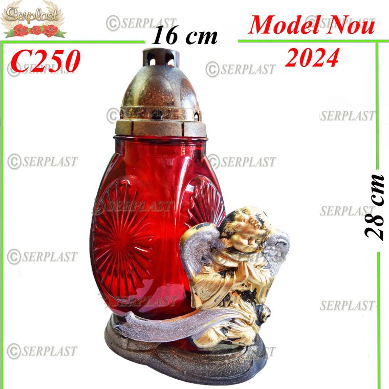 Candelă cu îngeraș 13-12.7 Lei (set de 5 buc) 28cm C250 -2